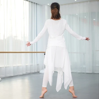 Baleta Mūsdienu Deju Bikses Šifona Nelegālo Izmantot Drēbes Pieaugušo Sieviešu Svārki Klasiskā Lielās Šūpoles, Svārki Jogas Bikses