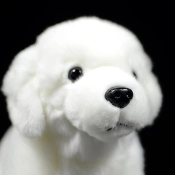 Balta Labradora suns plīša rotaļlietas handcraft cute suņu lelle simulācijas dzīvnieku 26cm dzimšanas dienas dāvana Ziemassvētku dāvana