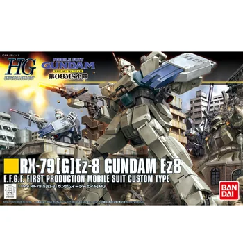Bandai Anime Gundam Darbības Rādītāji Modelis HGUC 155 RX-79 [G]Ez-8 Gundam ar Gaisa Mugursoma Samontēti Gundam Rotājumi