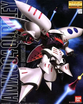 Bandai Gundam 1/100 MG QUBELEY Mobile Suit Apkopot Modelis Komplekti Darbības Rādītāji Plastmasas Modeli Rotaļlietas