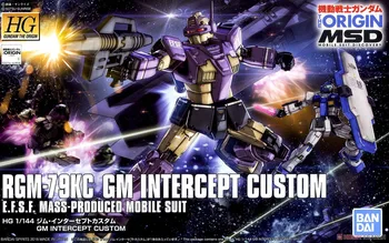 Bandai Gundam 1/144 HG RGM-79KC GM PĀRTVERT PASŪTĪJUMA Mobile Suit Apkopot Modelis Komplekti Darbības Rādītāji Bērnu rotaļlietas