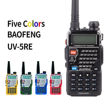 BAOFENG UV-5RE Walkie Talkie ar Dual Band VHF/UHF Metāla modernizētas radio FM Portable Metāla modernizētas divvirzienu radio 5r