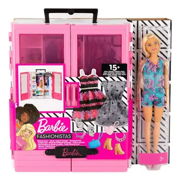 Barbie Super skapis ar rotaļu lelli