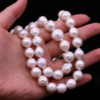 Baroka Pērle Frēzēšana Augstas Kvalitātes Dabīgām Saldūdens Zaudēt Rībēt Krelles Rotaslietas Pieņemšanas Kaklarota DIY Bracele 10-15 mm