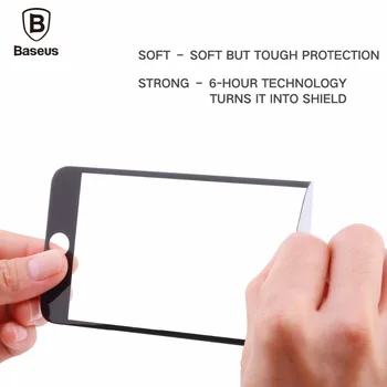 Baseus 0.23 mm Screen Protector For iPhone 6s Plus nulles pierādījumu, Rūdīts Stikls iPhone 6 ultra-thin Blue Anti Pilnībā Segtu Filmu