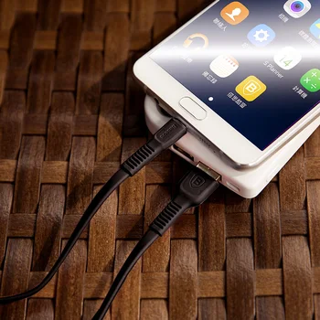 Baseus Mikro USB kabeli 2A Ātrās uzlādes kabelis priekš Samsung S6 S7 par Huawei par Xiaomi Microusb Kabeli, Lādētāju, Vadu mobilais tālrunis