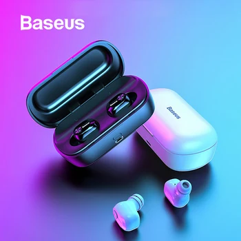 Baseus W01 TWS Bluetooth 5.0 Austiņas Bezvadu Austiņas Bluetooth Stereo Bass Bezvadu austiņas Ar HD Mikrofons Tālruni