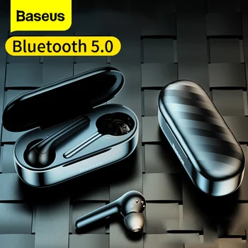 Baseus W07 Bluetooth Austiņas TWS Bezvadu Bluetooth Austiņas 3D Stereo Sporta Bezvadu Austiņas ar Duālo Trokšņa samazināšanu Mic