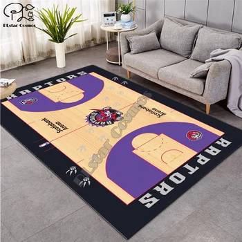 Basketbola paklāju Anti-Skid Zonas Grīdas Paklājs 3D Paklāju neslīdoša Mat Ēdamistaba Dzīvojamā Istaba Mīkstas Guļamistabas Mat Paklājs stils-02
