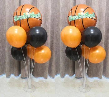 Basketbola Tēmu Balonu Vainags Arku Komplekts Basketbola Partijas Apdare Black Orange Baloni Zēniem Dzimšanas diena Sporta Puse