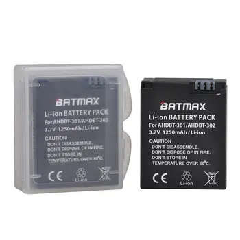 Batmax 4gab Akumulatora Akkus + LCD Dual USB Lādētājs Gopro Hero 3 3+ Black Edition White Silver Edition HD Kameru Piederumi