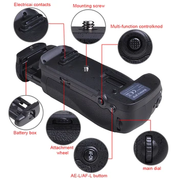 Batmax MB-D18 D850 Vertical Battery Grip Turētājs Nikon D850 MB-D18 DSLR Kamerām kā Strādāt ar LV-EL15a EN-EL15 vai 8X AA Mīklā