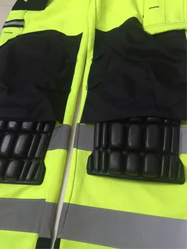 Bauskydd Vīriešu Darba Bikses Atstarojošs Augstas redzamības Multi-kabatas Darba Bikses Ar Ceļgalu Spilventiņi darba Apģērbi Drošības Kravas Bikses