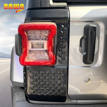 BAWA Auto Aizmugures Taillight Astes gaismas Lampa Aizsargs ABS Vāka Apdare Aizsargs Piederumi Jeep Wrangler JL 2018 2019+
