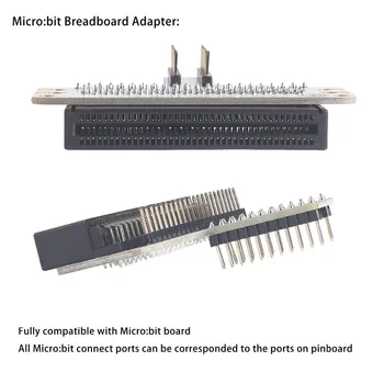 BBC Micro:mazliet Māte Valdes Mikro Kontrolieris / Breadboard Adapteris BBC Micro:mazliet microbit, Kodēšanas Plānošanas
