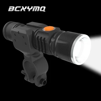 BCXYMQ 2000 lūmenu Super Gaismas USB Lādējamu T6 LED Velosipēda Gaismas Ūdensizturīgs Iebūvēts Akumulators Priekšā Velosipēdu Gaismas Aksesuāri
