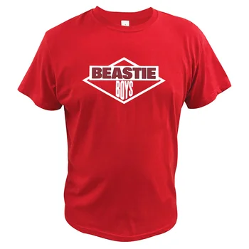 Beastie Boys T krekls Vienkāršu Logo, Amerikāņu hiphopa Grupas T-krekls, Kokvilna ES Lieluma Īsām Piedurknēm Camiseta