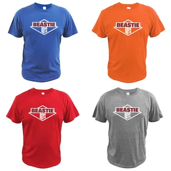 Beastie Boys T krekls Vienkāršu Logo, Amerikāņu hiphopa Grupas T-krekls, Kokvilna ES Lieluma Īsām Piedurknēm Camiseta