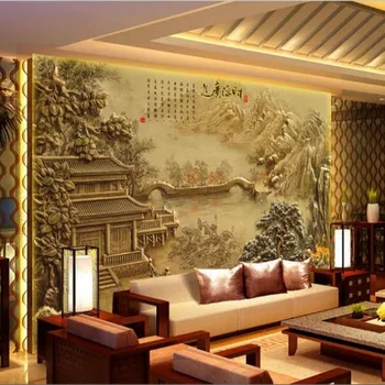 Beibehang Pielāgotus foto tapetes, 3d sienas Ķīna retro Mūsdienu tapetes dekorācijas izmēra foto murals papel de parede 3d tapetes