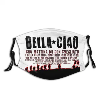 Bella Ciao kas Nav Vienreizējās lietošanas Sejas Maska ar Filtru Naudu Heist La Case De Papel Anti Dūmaka nepievelk putekļus Respiratoru Muti Purns