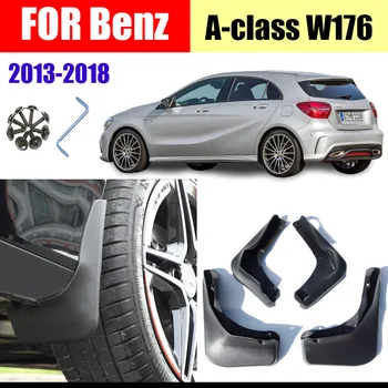 Benz A-klases W176 Mudflasp aizsargs Benz A klases Dubļusargi Fender Dubļu atloks splash Fenderi auto piederumi Priekšā, aizmugurē, 4 gab.