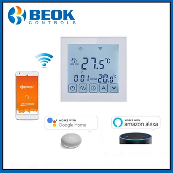 Beok Smart WIFI Grīdas Termostats Elektriskās Apsildes Elements Smart Home TDS23WIFIEP Telpas Termostats Google Alexa Balss Vadība