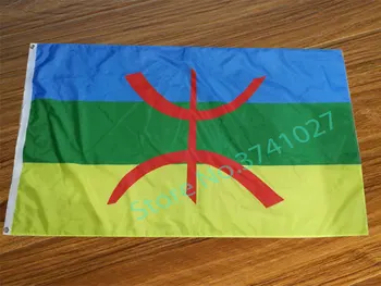 Berberu karoga 90X150CM pasūtījuma pakalpojums Karogi hobijs dāvanu Outdoor Flag Banner