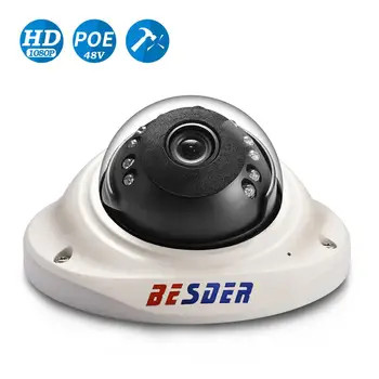 BESDER Platleņķa Vandal-proof IP Kameras 1080P ONVIF RTSP P2P Kustības Atklāt 48V PoE Drošību, Video Kameras, Lifts / Mājā
