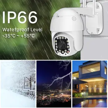 BESDER Āra Kustības Brīdinājuma IP 2MP Kamera, WiFi, 4X Digitālais Zoom, Dual Antenu Speed Dome Kameras Ar Sirēnu Gaismas Mākonis Uzglabāšanas