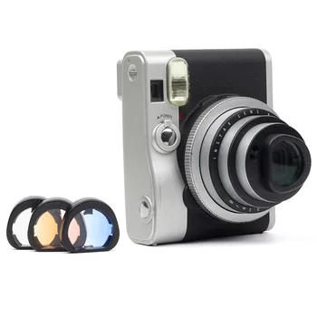 Besegad 4gab Krāsains tuvplāna Objektīvs Filtrs Fujifilm Instax Mini90 Mini 90 Gaismjutīgas neeksponētas Digitālo Kameru Piederumi