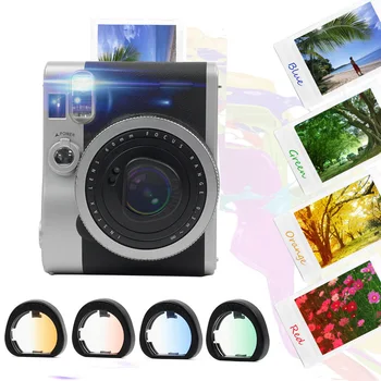 Besegad 4gab Krāsains tuvplāna Objektīvs Filtrs Fujifilm Instax Mini90 Mini 90 Gaismjutīgas neeksponētas Digitālo Kameru Piederumi