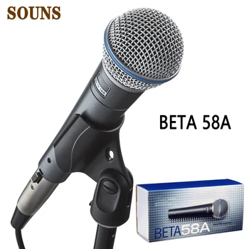 BETA58A Vadu Dinamiskais Vokālais Profesionālo Mikrofonu, BETA58A Studijas Mikrofons karaoke mikrofons spēļu mikrofons PC MIC