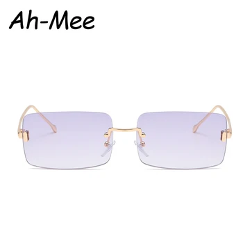 Bez apmales Taisnstūrī, Saulesbrilles Sieviešu Ir 2021. Laukumā Steampunk Saules Brilles Zīmols Vintage Slīpums Sieviešu Brilles Brilles UV400 Oculos
