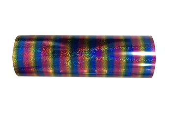 Bezmaksas piegāde 1 lapa 25cmx100cm Lāzera hologrammas Siltuma Pārneses Vinila Dzelzs par Filmu HTV T-krekls DIY