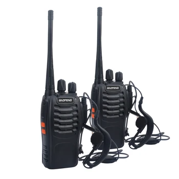 Bezmaksas piegāde 2gab/daudz baofeng walkie takie BF-888S UHF 400-470MHz šķiņķis amatieru radio baofeng 888s VOX radio ar Klausules