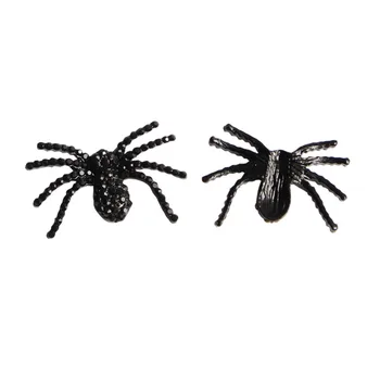 Bezmaksas piegāde 30*20mm flatback rhinestone spider pogu Halloween 50GAB BTN-5633