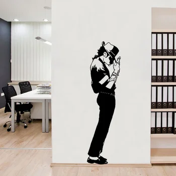 Bezmaksas piegāde Michael Jackson Mājas Rotājumi Pvc vinila Decal Uzlīmes Fona Sienas Mākslas Decal