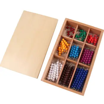 Bezmaksas Piegāde Montessori Materiāli Izglītības Koka Krāsains Pārbaudītājs Valdes Krelles Matemātikas Rotaļlietas