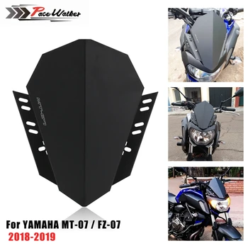 Bezmaksas Piegāde Motocikla Priekšējā Vējstikla Deflektoru Komplekts Der YAMAHA MT-07 MT 07 2018 2019 MT07 FZ07 FZ-07 FZ 07 2018-19