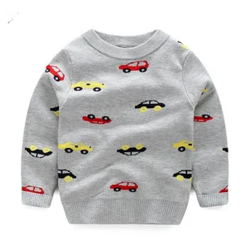 Bezmaksas piegāde pavasara rudens Bērnu Multfilmas džemperis puika Automašīnas modeli, džemperi, topi