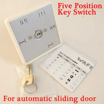 Bezmaksas piegāde Pieciem atrašanās vietu atslēgas slēdzis Automātiskai durvju piekļuves kontroles autodoor darbības funkciju izvēles slēdzis