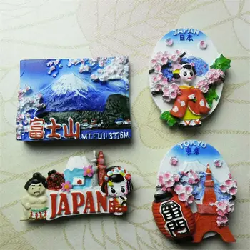 Bezmaksas piegāde Tokijā, Japānā Geišas Fuji Mt. Sakura Sumo Ledusskapja Magnēts Attēls Tūristu Suvenīru mājās apdare bērniem, rotaļlietas, dāvanu piegāde