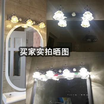 Bezmaksas urbšanas spogulis lukturu vannas zemapmetuma vannas istaba LED grims nerūsējošā tērauda spuldzes enerģijas taupīšana sienas lampa wl4211557