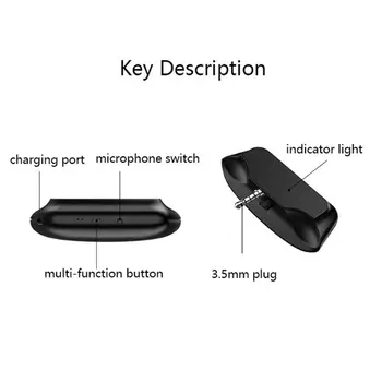 Bezvadu Bluetooth 5.0 AUdio Adapter 3.5 mm Austiņu Austiņas Uztvērēju PS4