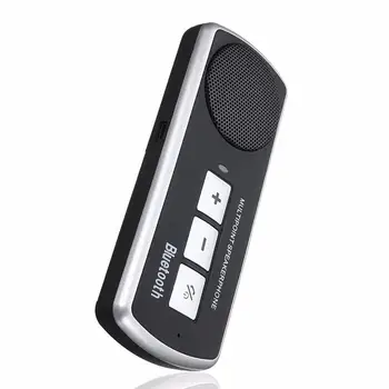Bezvadu Bluetooth Automašīnas Komplekts Brīvroku Skaļruņa Tālrunis saulessarga Klipsi Disku Runāt Speakerphones, lai es Android Tālrunis