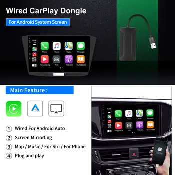 Bezvadu CarPlay Dongle Adapteri Android Navigācijas Player USB Smart Saites Carplay Ar Android Auto Mrrorlink