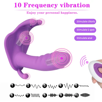 Bezvadu Tālvadības G Punkta Vibrators Sieviete Neredzams Valkājamas Trušu Vibrators Biksīšu Vibrators Masturbator Erotiska Seksa Rotaļlietas