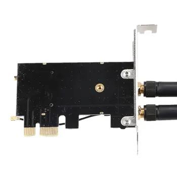 Bezvadu tīkla Karte uz pciE-1X, lai NGFF-Ekey PCIE Klēpjdatoru, wi-fi WLAN Kartes Adapter Dual Antenu Adapteri Valdes M5TB