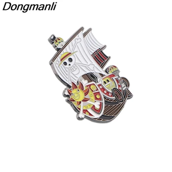 BG469 Dongmanli Anime Kuģa Karikatūra Cieto Emaljas Piespraudes un Brošas Atloks Pin Mugursoma Somas, Emblēmu, Apģērbu Dekorēšana Dāvanas