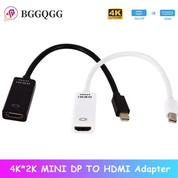 BGGQGG Mini Displayport Uz HDMI Kabeli 4k TV Projektoru Projetor DP 1.4 Display Port Pārveidotājs Mac Mini Apple Macbook Air, Pro